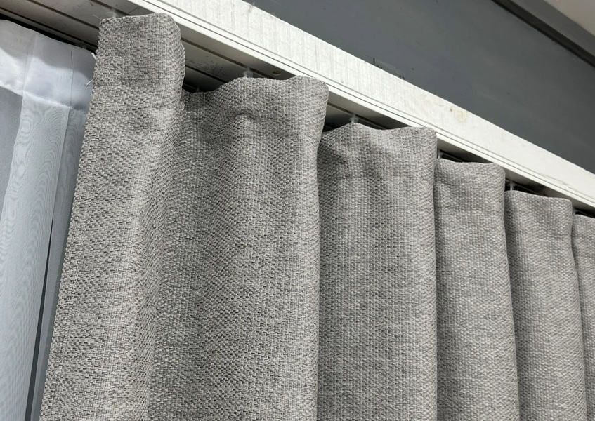 Комплект штор штор фактурний льон преміум, колекція &ldquo;Grand Linen&rdquo;, колір світло-сірий 2041ш 33-1031 2041ш33-1031-11 фото