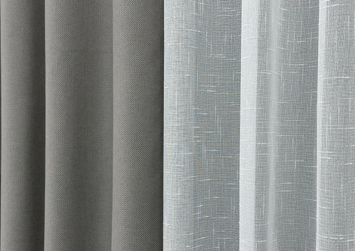 Комплект штор, преміум класу льон фактурний,колекція &laquo;Royal Texture&raquo; колір сірий лб25ш-11 фото