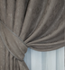 Комплект штор, лен мрамор, цвет коричнево-серый лнмр18ш-11 фото 6