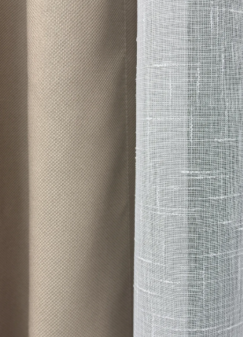 Комплект штор, преміум класу льон фактурний,колекція &laquo;Royal Texture&raquo; колір бежевий лб32ш-11 фото